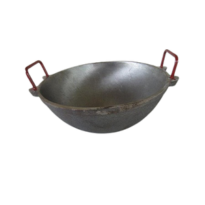 Deluxe Quality Black Color Cast Iron <b>Kadhai</b> Customized Size Round Shape Cooking <b>Kadhai</b> for Restaurant Usage - Product Image 4