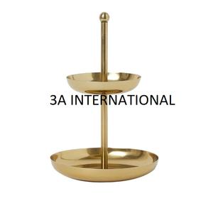 Vente à chaud de supports à gâteaux décoratifs faits à la main supports de taille personnalisée vaisselle de fête d'anniversaire support de serveur de gâteau à 2 niveaux - Product Image 1