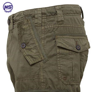 Pantalones cortos de algodón para hombre, Shorts informales de estilo militar, rectos, de trabajo, con bolsillos - Product Image 4