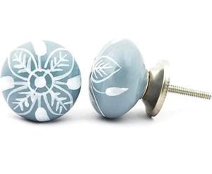 Lot de 6 poignées de tiroir industrielles en céramique émaillée en forme de citrouille pour commode école chambre armoires cuisine extérieure placard - Product Image 2