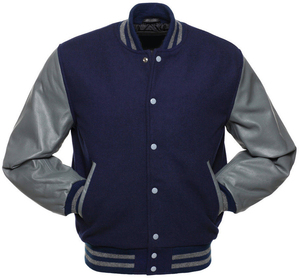 Lettermanแจ็คเก็ตหนังแกะแพทช์เย็บปักถักร้อย - Product Image 1