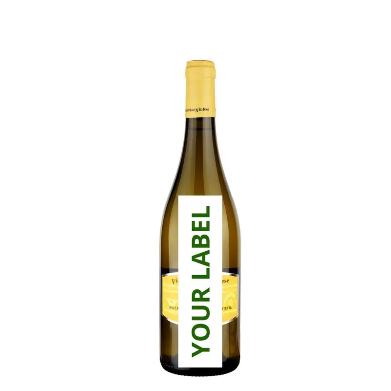 PRIVATE LABEL italian best quality white wine medium dry harvest by hand with your logo Ready to Ship
