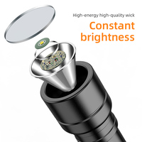 desain baru 6 mode 4000mAh senter tangan isi ulang lampu senter led usb tersembunyi senter led 1500 lumens