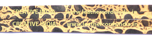 Cordons plats tendance en cuir véritable ciré à imprimé reptile pour loisirs créatifs (chaussures, sacs, vêtements, textiles de maison) - Product Image 2