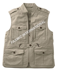 Gilet de tir à l'argile avec double rembourrage latéral, durable, couleur et taille personnalisables, service OEM/ODM Fasmic International - Product Image 2