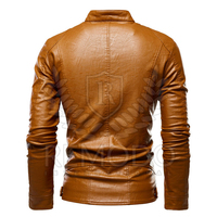 Nouvelle Arrivée 2021 – Blouson Unisexe Décontracté en Cuir Véritable pour Homme, Design Color Block, Col Montant, Qualité Supérieure, Finition Soignée