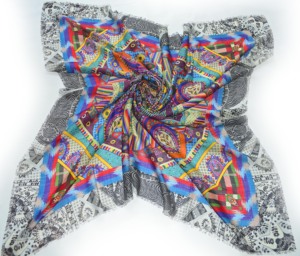 Kích Thước Lớn Vuông Pashmina Khăn Choàng Khăn Đồng Bằng Phong Cách Len Lụa In Kỹ Thuật Số Kích Thước Lớn Khăn Choàng Với Mô Hình Mùa Hè - Product Image 2