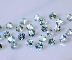 Aigue-marine forme ronde coupe brillante facettes pierres précieuses en vrac cabochon poli faisant des bijoux prix de gros qualité naturelle - Product Image 4