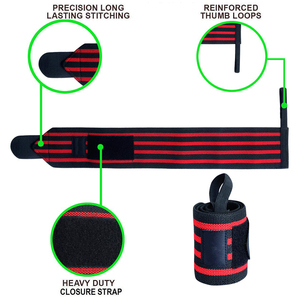 Gym Workout Wear <b>Weight</b> Lifting Wrist Wrap Custom Logo Cross <b>Training</b> Wristband Gym Accessories - Product Image 2