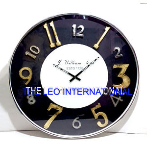 <b>Wall</b> <b>Clock</b> Stainless Steel Metal Unique <b>Novelty</b> Modern Living Decoration Fancy Design Silent Ticking 20x3x20 Inch - Product Image 4