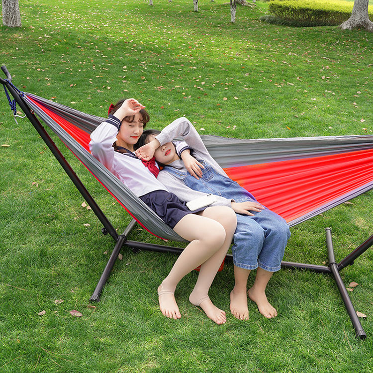 Columpio de tela de Metal para niños, silla de bebé portátil para  exteriores, hamaca de acampada, soporte