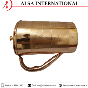 Jarra de cobre puro elegante de alta calidad con tacto plateado directamente del principal proveedor de la India disponible a un precio razonable - Product Image 4