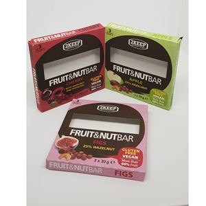 Boîtes à aliments pliables en carton avec fenêtre, emballage personnalisé et impression - Product Image 2