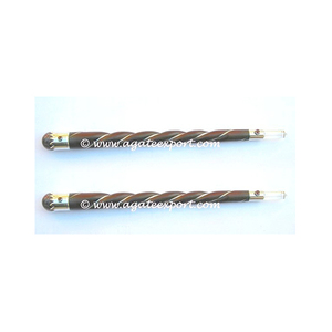 Baguette de guérison ronde en bois de palissandre Bâtons de pierres précieuses de guérison - Product Image 1