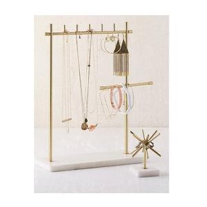 Bulk Metal Gold Color <b>Jewelry</b> Stand For Earring Rings And Any Different <b>Jewelry</b> Stand With Round <b>Tray</b> - Product Image 4