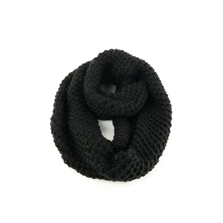 Luxus und elegantes Muster Hot Selling Teddy Garn Compound Luxus gestrickte Damen Snood Schal/Schals Lieferant