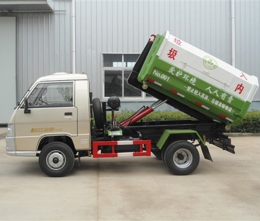 clw 3cbm roll up roll off arm garbage truck small container hook lift garbage truck for sale