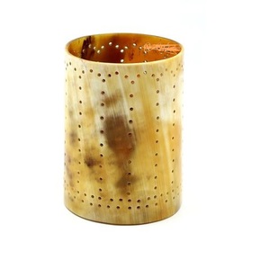 Portavelas de cuerno de vaca con cuerno natural pulido a mano con mesa decorativa para el hogar, decoración de una sola pieza - Product Image 5