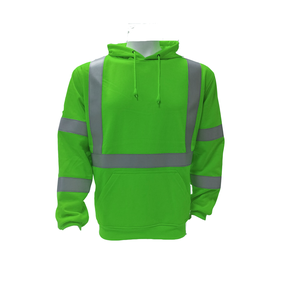 Hiviz — sweat à capuche de sécurité hi-viz, couleur personnalisée, à manches longues et fermeture éclair, confortable et résistant au vent, Service OEM - Product Image 5