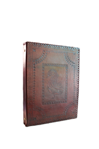 Journal en cuir gaufré structuré B5 fait main de qualité supérieure avec reliure thermique pour le bureau ou l'usage quotidien - Product Image 2