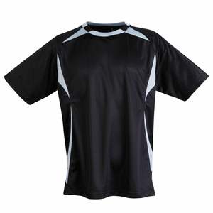 Camiseta de fútbol de contraste liso de primera calidad, ropa atlética elegante y funcional con ajuste de tela transpirable y que absorbe la humedad - Product Image 1