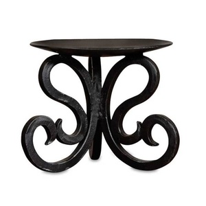 Soporte de vela de Metal, venta al por mayor, portavelas de lujo, forma redonda, vajilla, con chimenea de vidrio, novedad - Product Image 6