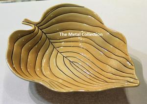 Tazón de servicio de tendencias, cuenco de aluminio para cocina, Hotel, restaurante, acabado esmaltado, mesa de comedor, cuencos de hojas de Metal para frutas - Product Image 3