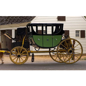 Landau — chariot 8 ''noir cheval adapaté, automobile, robot anglais, réglage du Landau - Product Image 1