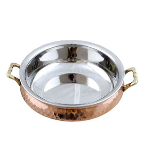 Bols de service en cuivre indien avec poignées - Product Image 3