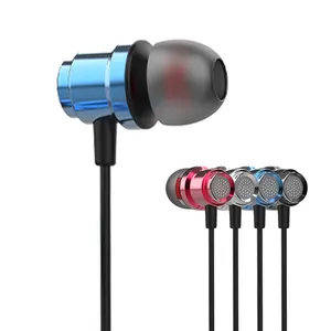 卸売 jblバー重低音-3.5ミリメートルEar Headphones Earphone Stereo Bass Headset Metal Wired Earbuds HiFi Headphones