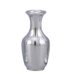 Florero de aluminio para decoración del hogar con decoración de mesa con acabado plateado Florero superventas. - Product Image 5