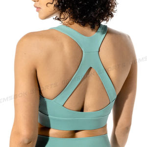 Soutien-gorge de sport pour femmes, fermeture éclair, Logo personnalisé avec impression, activité physique, haut Impact, vente en gros, nouvelle collection 2022 - Product Image 2