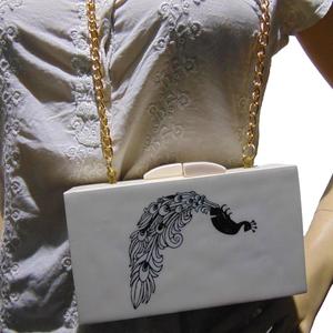 Evening Hand Clutch acrylic <b>box</b> purse bags - Product Image 3