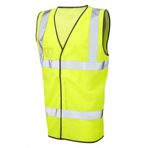 Chaleco DE SEGURIDAD directo de fábrica al mejor precio Hi Vis para hombre, recién llegado, ropa de trabajo azul, chaquetas, logotipo personalizable, cremallera reflectante alta - Product Image 6