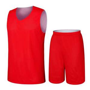 Maillots de basket-ball réversibles en maille de polyester 100% bon marché personnalisés dernière conception uniforme de basket-ball pour les enfants grande taille saison d'été - Product Image 5