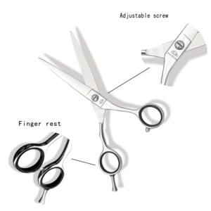 Tijeras de Peluquería Profesionales East Beauty de 5.5 Pulgadas, Afiladas, Pequeñas, Plateadas, de Acero Inoxidable, para Diestros, Secas y Húmedas, No Plegables - Product Image 3