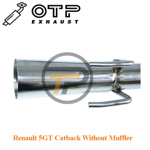Tuyau d'échappement OTP en acier inoxydable SUS304 pour <span class=keywords><strong>Renault</strong></span> <span class=keywords><strong>5</strong></span> GT 5GT, échappement Catback sans silencieux - Product Image 3