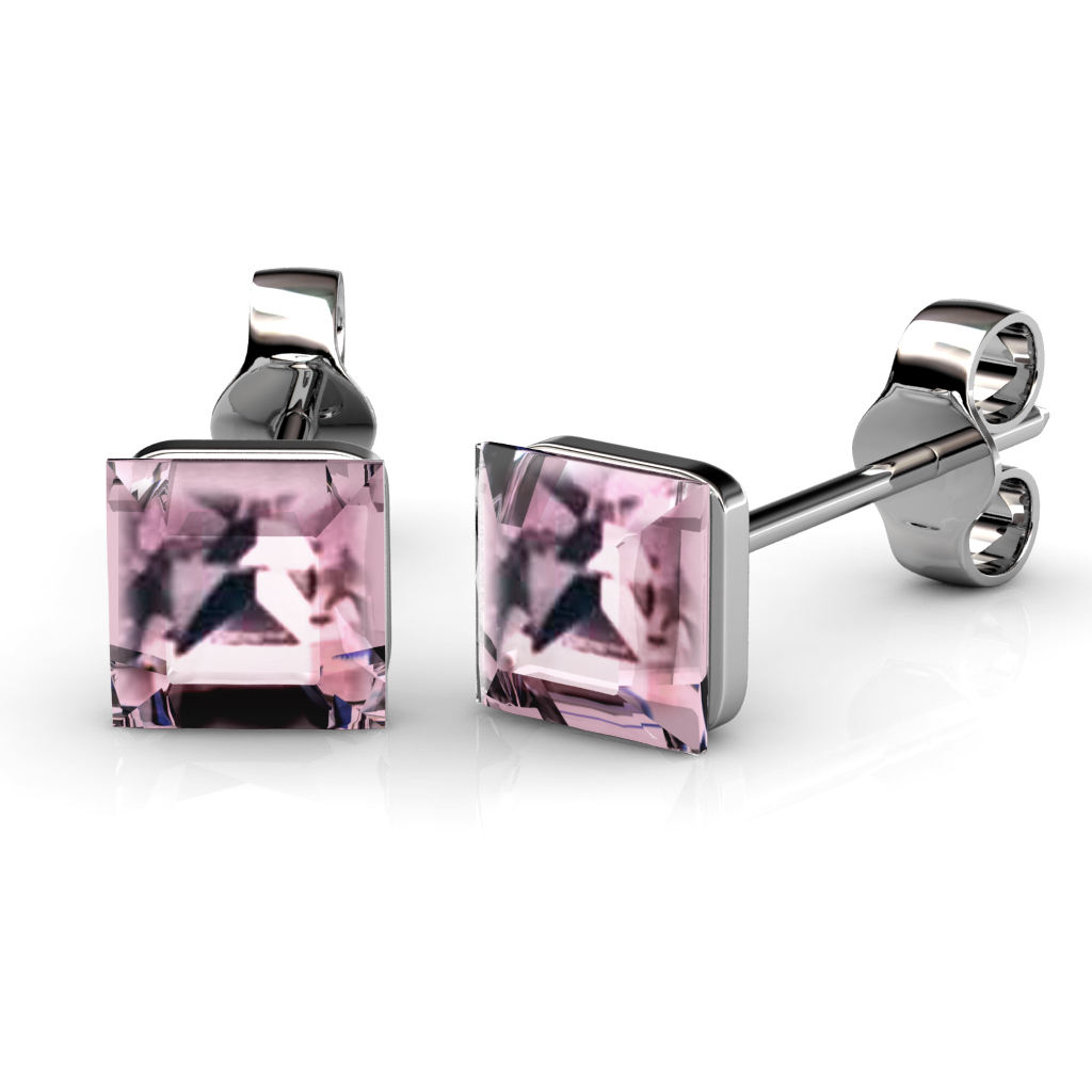 Brass With 18k White Gold Plated Luxury Brand Inspired Earring