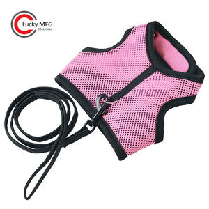 Rompi jaring antilembap, kain nilon, dapat disesuaikan, <span class=keywords><strong>harness</strong></span> kelinci dan tali untuk anak kucing kecil, hewan peliharaan, kelinci Belanda, kelinci berjalan - Product Image 2