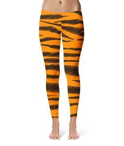 Leggings personnalisés inspirés des rayures de Tigger - Leggings en version Capri ou longueur complète - Product Image 2