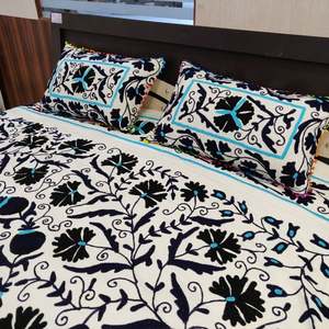 Venta al por Mayor turco estilo indio bohemio tapiz colcha con funda de almohada Suzani bordado colcha Hippie equipado sábana - Product Image 6