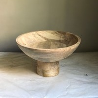 Bol en bois de haute qualité, best-seller, avec pied, décoration de table, bol à salade en bois de manguier pour les festivals et l'usage quotidien