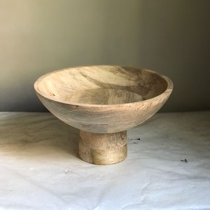 Tazón de Madera de Alta Calidad con Base, Decoración para Mesa, Tazón de Madera de Mango para Ensaladas, para Festivales y Uso Diario - Product Image 4