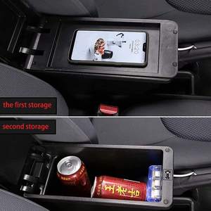 Reposabrazos Universal para Coche, Consola Central, Cojín, Soporte para Manos, Alfombrilla con USB - Product Image 4