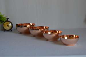 Bol de service rond polonais mat en laiton fantaisie Style chaud indien bol de service en laiton rond profond bol de service unique à salade - Product Image 5