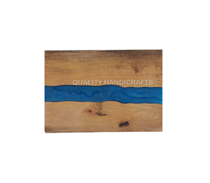 2024 nueva tabla de cortar de madera de acacia y bloques de cortar de madera de resina artesanías de calidad para la cocina casera de La India - Product Image 5
