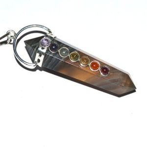 Mayorista de colgantes de chakra de doble punta de fluorita: colgantes de chakra de doble punta de fluorita a la venta - Product Image 1