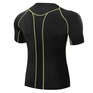 T-Shirt de sport à manches courtes pour homme, haut classique, à séchage rapide, Compression, pour exercices, bon marché, prix - Product Image 3