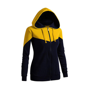 Women Sweatshirt Polyester Long Sleeve Crop Tops Navel Short Hooded Pullover Hoodies - Product Image 3