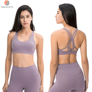 เสื้อชั้นในกีฬาผู้หญิง โยคะ ฟิตเนส ไซส์ใหญ่ แบบ Racer Back น้ำหนักเบา แห้งเร็ว ระบายอากาศดี เป็นมิตรกับสิ่งแวดล้อม เสื้อผ้าออกกำลังกายเซ็กซี่ - Product Image 4
